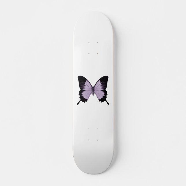 Skate Borboleta Grande Roxo e Preta (Frente)