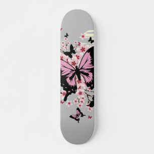 Skate Borboletas de Cerejeira em Flor