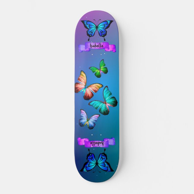 Skate Borboletas Diafanáticas Aqua Dragonfly Mandala S (Frente)