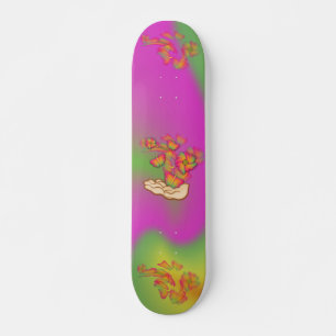 Skate Borboletas e flores