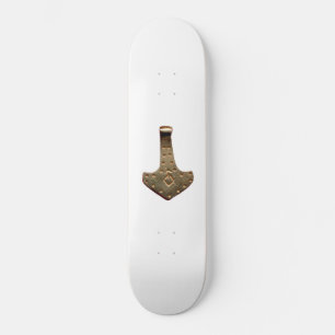 skate branco de martelo Dourado Thor