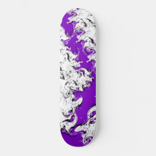 skate branco roxo