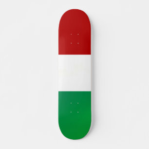 Skate Branco Verde Vermelho