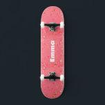 Skate Brilhante Colorida Girly Sparkle com Nome para ado<br><div class="desc">Glitter Colorido de Sparkle com o skate Name for teens,  ideal para qualquer ocasião,  celebração ou aniversário,  e presente de excelente para adolescentes!</div>