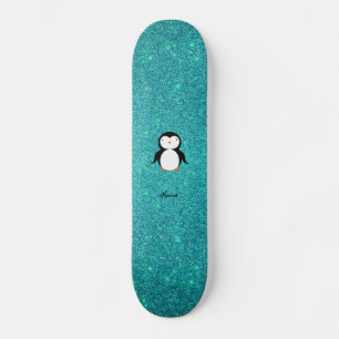 Skate Brilho conhecido personalizado de turquesa do