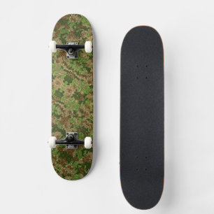 Skate Brilho Lantejoulas Camuflagem Verde Exército Tombo
