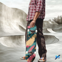 Skate Brushbrak Negrito - Abstrato Escuro Minimalista