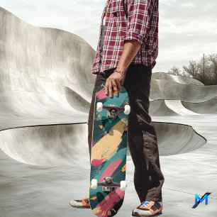 Skate Brushbrak Negrito - Abstrato Escuro Minimalista