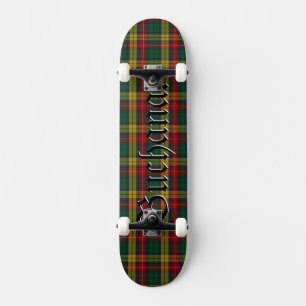 Skate Buchanan Clan Tartan - Padrão de Xadrez escocês