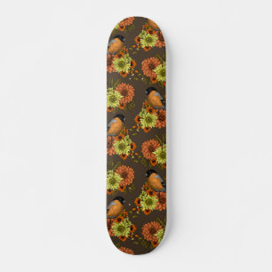 Skate Bullfinch nas florais do outono