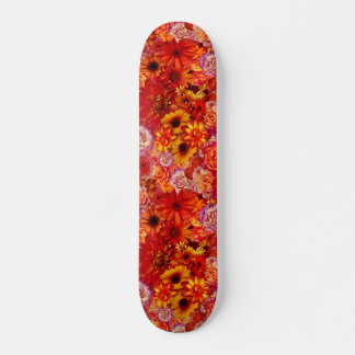 Skate Buquê Floral Brilhante Rojo Rich Red Hot Daisies