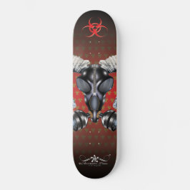 SKATE BW! ADVERTÊNCIA BIOHAZARD! CAVEIRA