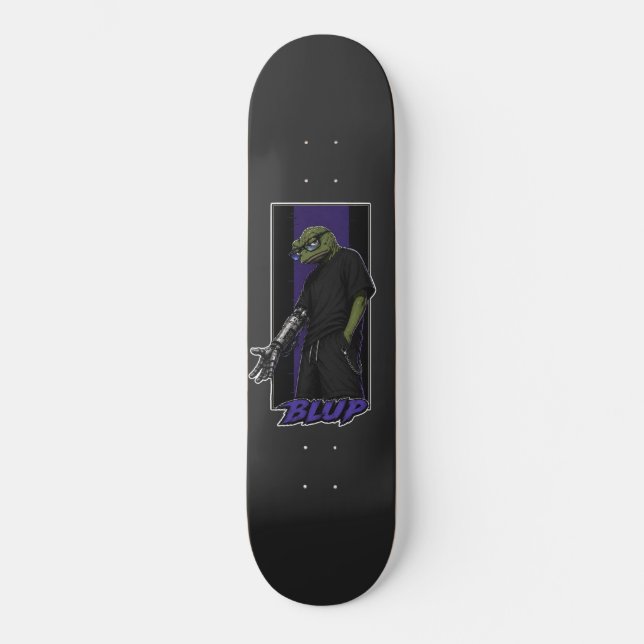 Skate Byte O Sapo Cyborg Cyberpunk Streetwear  (Frente)