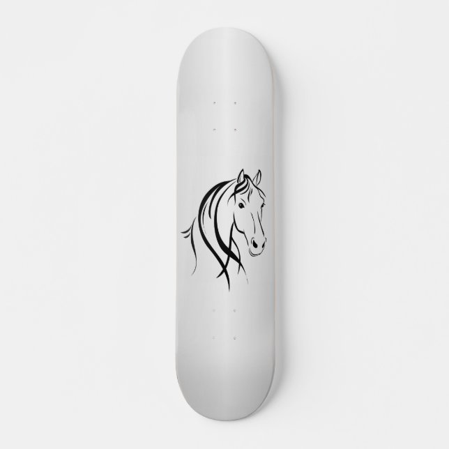 Skate Cabeça de Cavalo em Prata (Frente)