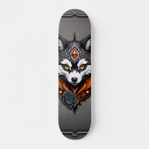 Skate Cabeça de lobo majestoso, terminada em profundidad