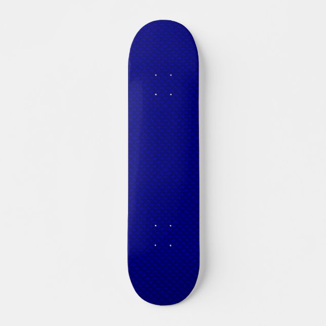 Skate Cabeças de cavalo em artdeco azul (Frente)