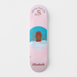 Skate caça divertida esquilo cavando personalizar nome