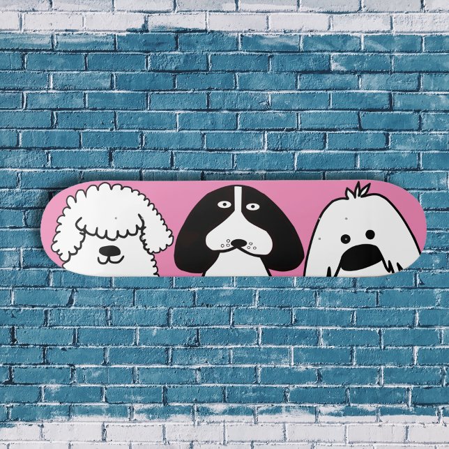 Skate Cachorro de Cartoon Gelado Design (Criador carregado)