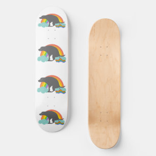 Skate Cachorro-de-chuva com cocô engraçado