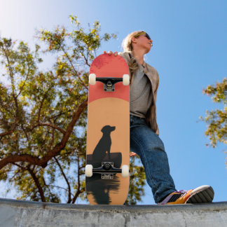 Skate Cachorro Negro Labrador Mínimo