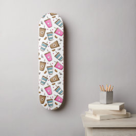 Skate Café, Café Feijão, Corações, Café Lover