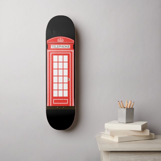 Skate Caixa de telefone Classic London (Arte de parede)