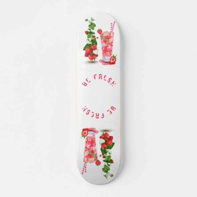 Skate Calçado De Morango, Frutas De Bebida Legal (Frente)