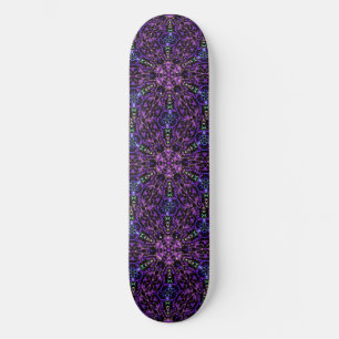Skate Caleidoscópio Sonha Preto Roxo Verde
