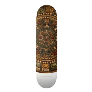 Skate Calendário Mayan e Aztec de Grassrootsdesigns4u!