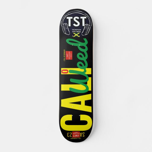 Skate CALI MARIJUANA / TST Skateboard, 7¾" Deck (Frente)