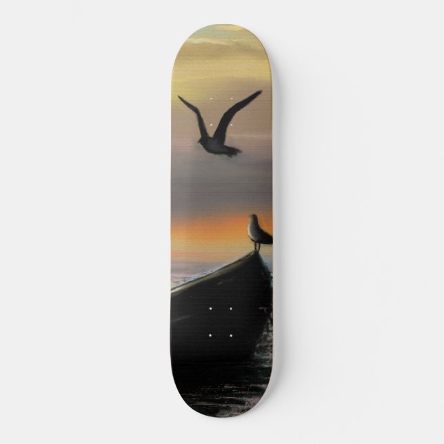 Skate Calmidade - Aquarela (Frente)