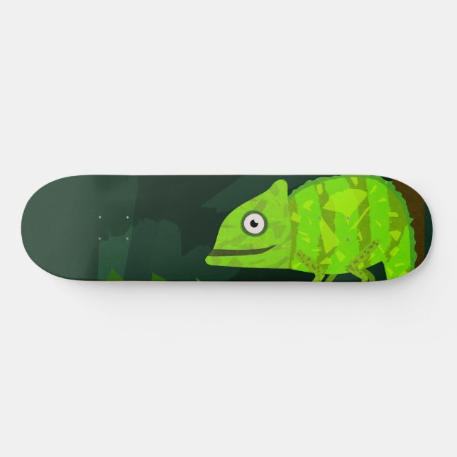 Skate Camaleão bonito verde (Horz)