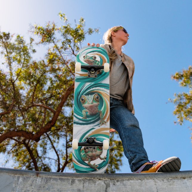 Skate Camaleão: Deslize com Estilo e Personalidade (Ao ar livre 1)