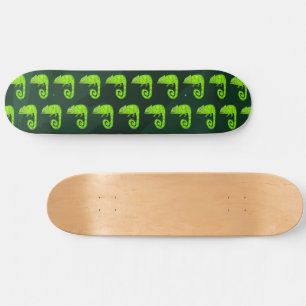 Skate Camaleão verde fofo