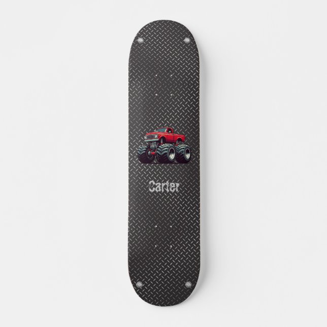 Skate Caminhão monstro vermelho (Frente)