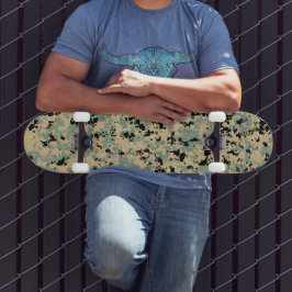 Skate Camo Digital – Padrão de camuflagem MED Tan-Verde