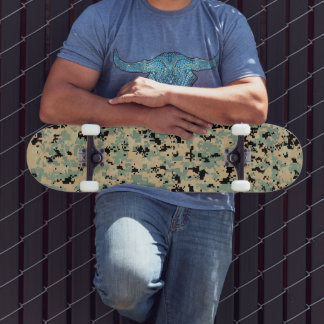 Skate Camo Digital – Padrão de camuflagem MED Tan-Verde