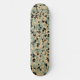 Skate Camo Digital – Padrão de camuflagem MED Tan-Verde