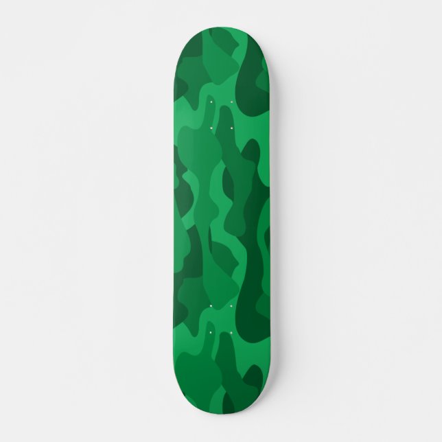 Skate Camo verde-branco espanhol (Frente)