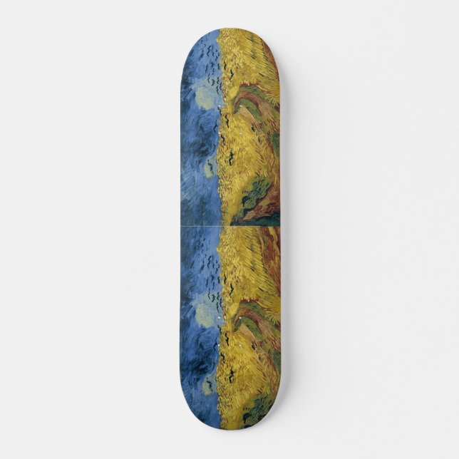 Skate Campo de trigo de Vincent van Gogh com corvos (189 (Frente)