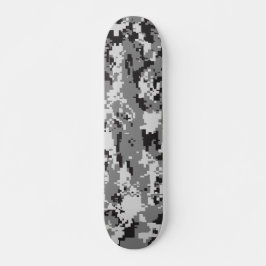 Skate Camuflagem de Digitas preto e branco