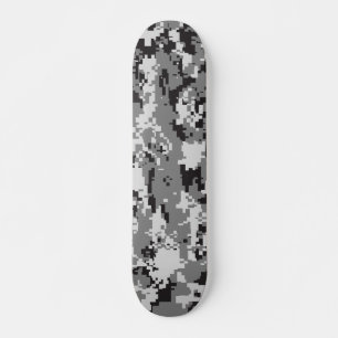 Skate Camuflagem de Digitas preto e branco