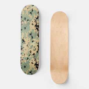 Skate Camuflagem Digital – Padrão de camuflagem Tan-Verd