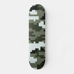 Skate Camuflagem urbana digital de 8 bits/Camo