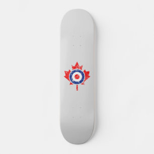 Skate Canadiano Maple Leaf Roundel Grunge Mod CANADÁ
