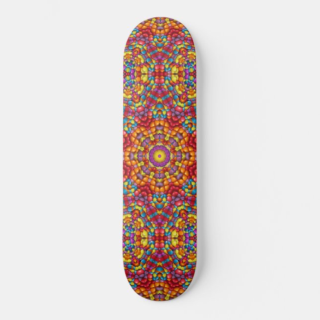 Skate Candy Red Yellow Vintage Kaleidoscope (Front)