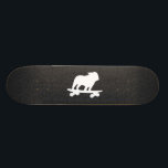 Skate Cão legal Skateboarding da silhueta inglesa do<br><div class="desc">Silhueta inglesa do buldogue do Skateboarding legal. Este cão totalmente stoked do patinador está no movimento. Um skate impressionante para seres humanos do amante do cão e caninos do patinador. Verifique para fora o mundo do Doodle de Jenn para ver se há este design de cão do divertimento em mais...</div>