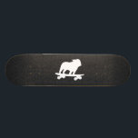 Skate Cão legal Skateboarding da silhueta inglesa do<br><div class="desc">Silhueta inglesa do buldogue do Skateboarding legal. Este cão totalmente stoked do patinador está no movimento. Um skate impressionante para seres humanos do amante do cão e caninos do patinador. Verifique para fora o mundo do Doodle de Jenn para ver se há este design de cão do divertimento em mais...</div>