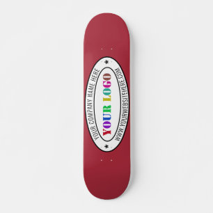 Skate Carimbo da empresa de logotipo comercial personali