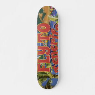 Skate Cartaz de Viagem Antigo Voar Para Tenerife